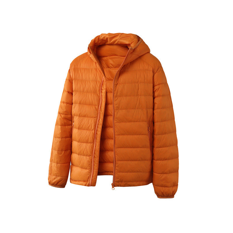 Unisex Ultraleichte gesteppte Kapuzenjacke mit Thermofüllung und Reißverschlusstaschen Echo Archiv