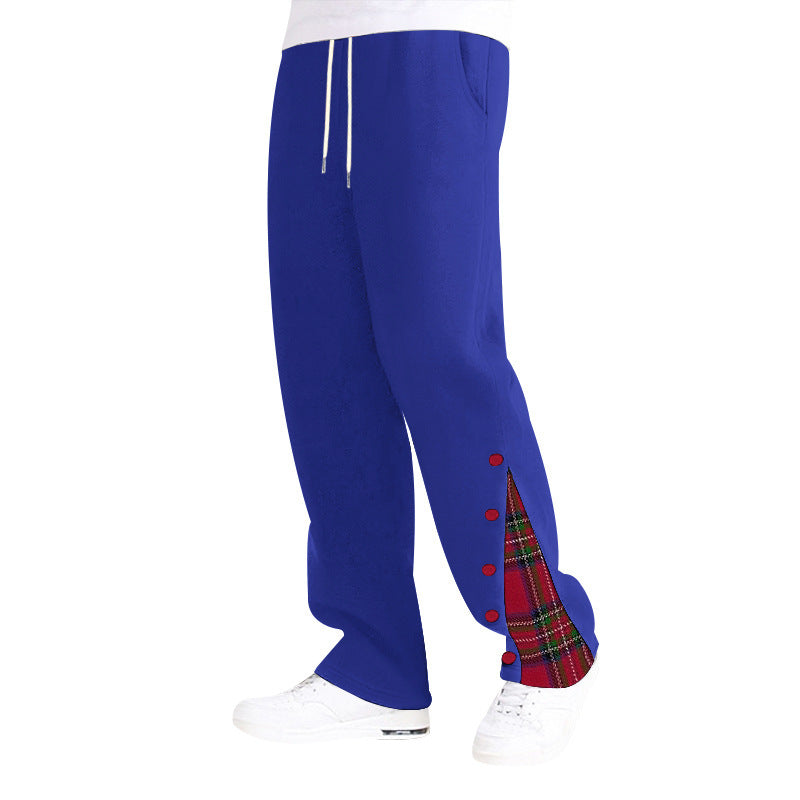 Herren Freizeit-Hose mit knöpfbarem Seitenschlitz und lässigem Schnitt Echoarchiv