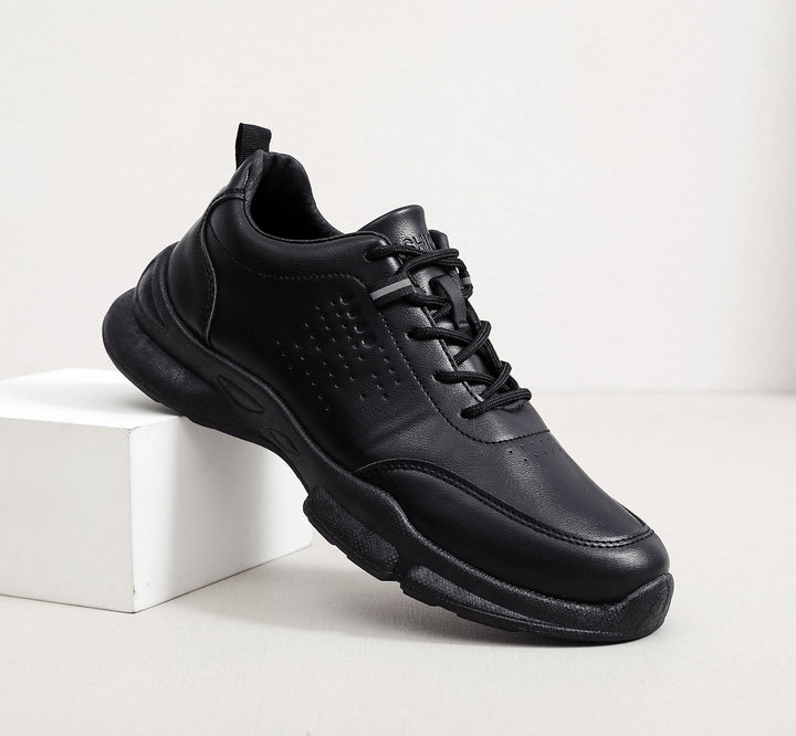 Herren Sportliche Leder Sneakers Echoarchiv