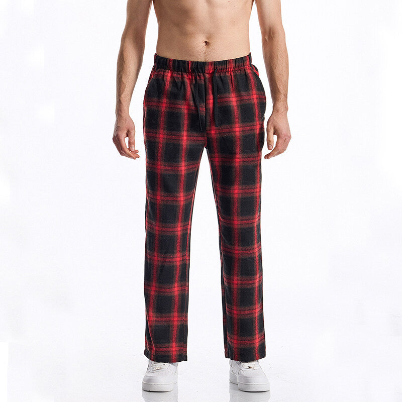 Herren Flanell-Pyjama-Hose mit komfortablem Gummibund Echoarchiv