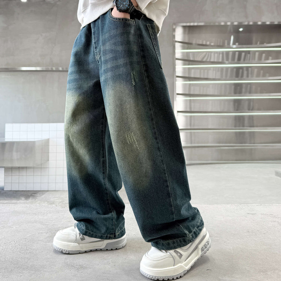 Unisex Weite Jeans mit hohen Taschen Echo Archiv
