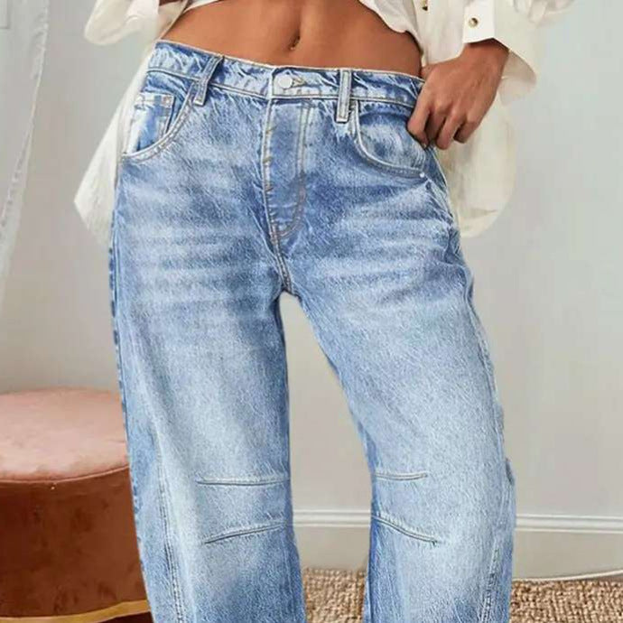 Damen Weite JEchoarchivns im lässigen Vintage-Stil mit hochwertigen Details Echoarchiv