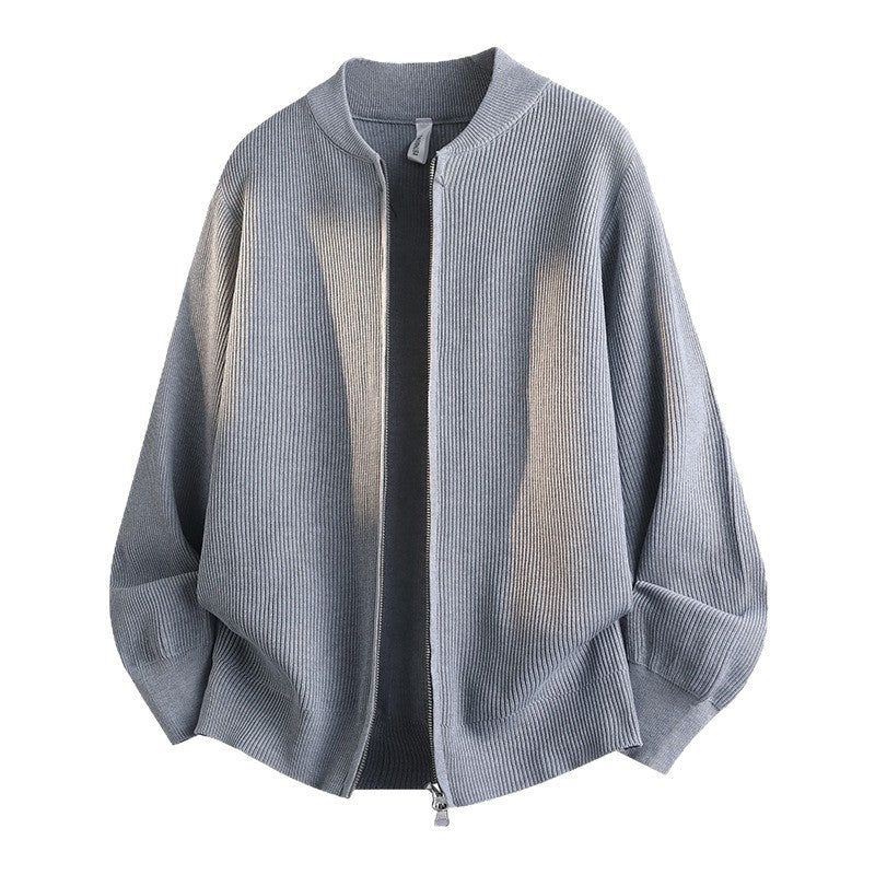 Damen Modische Sweatjacke mit Reißverschluss und Stehkragen – Célinea
