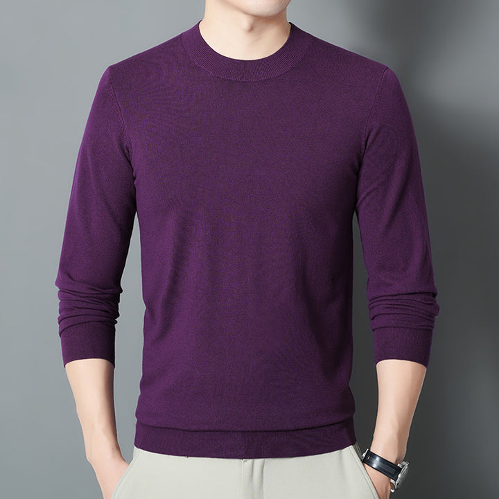 Herren Feiner Rundhalspullover aus Feinstrick mit schmaler Silhouette Echo Archiv