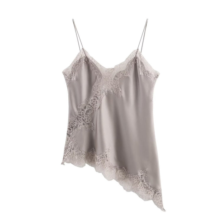Damen verführerisches Spitzen-Nachtkleid mit asymmetrischem Saum Echo Archiv