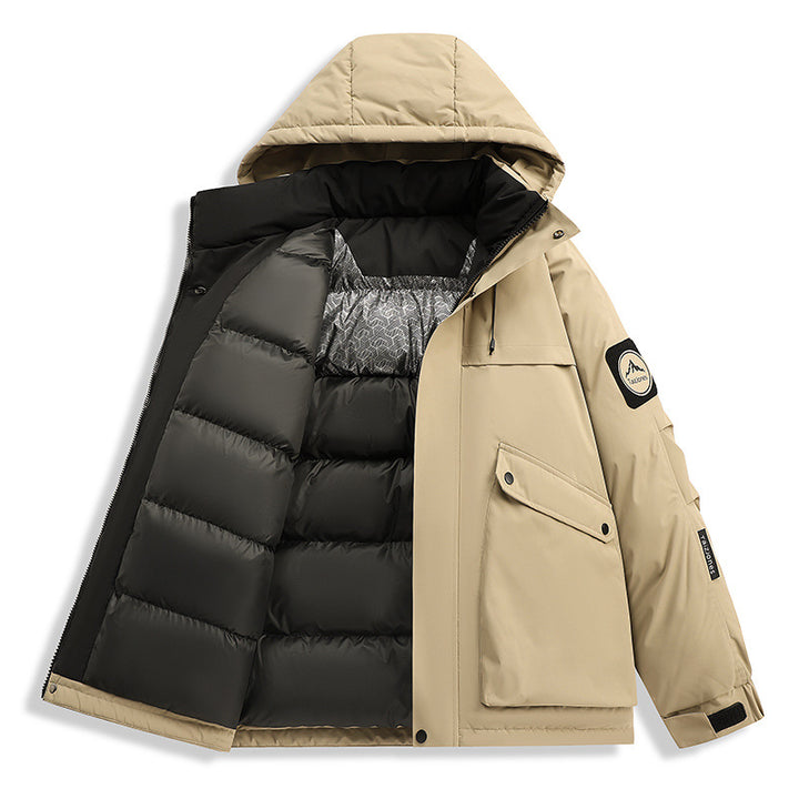 Herren Wetterfeste Funktions-Parka mit Thermofutter, Kapuze & Utility-Taschen Echoarchiv