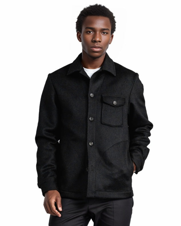 Herren Wolljacke mit praktischem Brusttaschen Echoarchiv