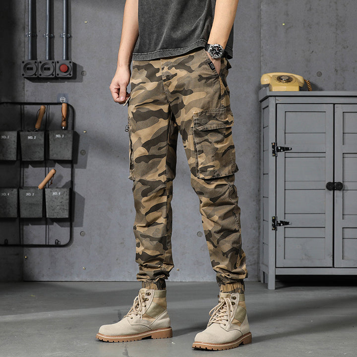 Herren Cargo-Hosen mit mehreren praktischen Taschen und elastischem Bund Echoarchiv
