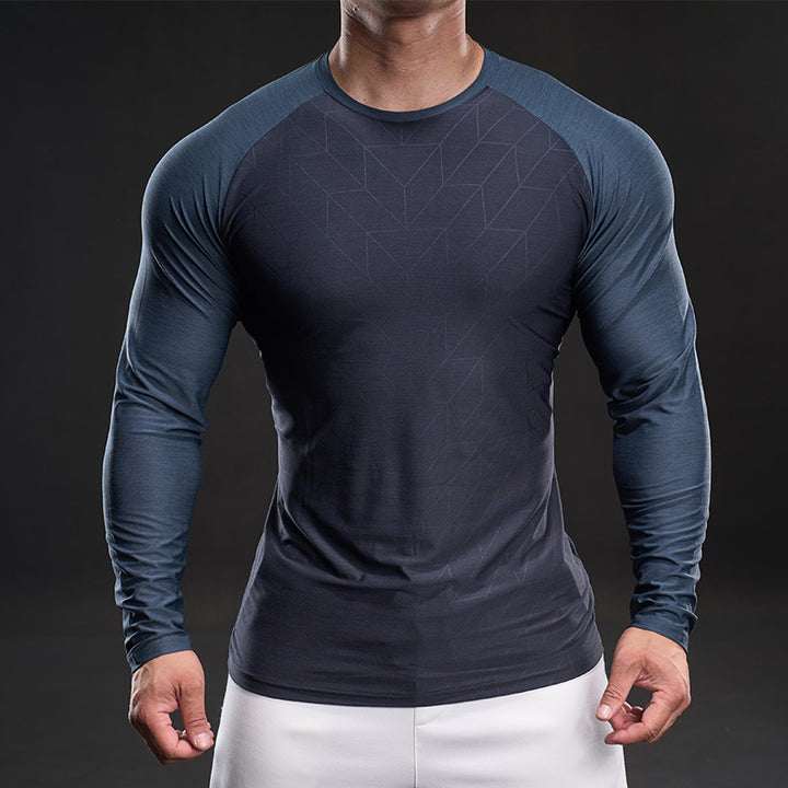 Herren sportliches Funktionsshirt mit langen Ärmeln Echoarchiv
