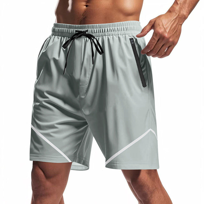 Herren Sportliche Laufshorts mit Seitentaschen und elastischem Bund Echoarchiv