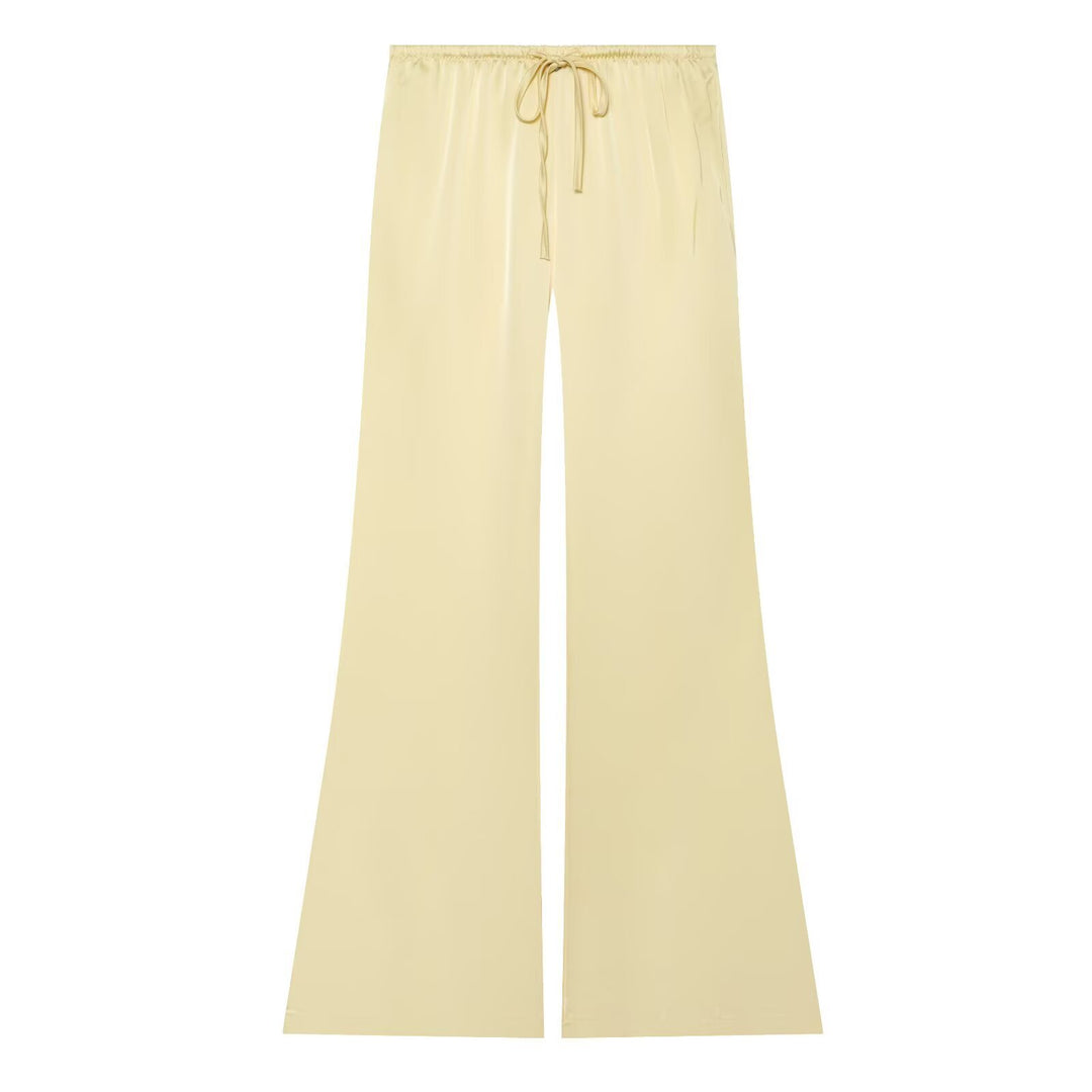 Damen Weite Satin-Hose mit elastischem Tunnelzugbund und Polka-Dot-Muster Echo Archiv