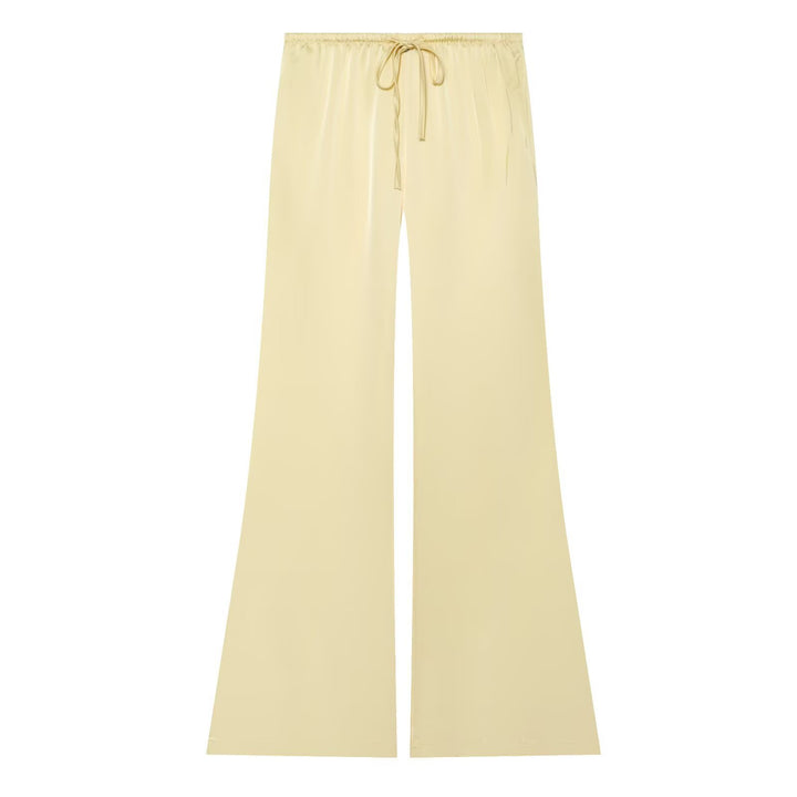 Damen Weite Satin-Hose mit elastischem Tunnelzugbund und Polka-Dot-Muster Echo Archiv