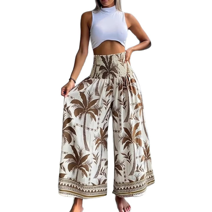 Damen Weit geschnittene Sommer-Hose Echo Archiv