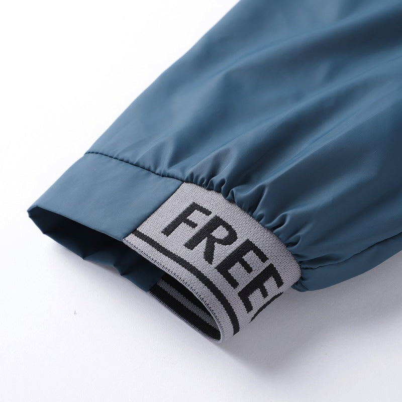 Herren nan ultraleichte winddichte Freizeitjacke mit Stehkragen verdecktem Reißverschluss und Reißverschlusstaschen Echo Archiv