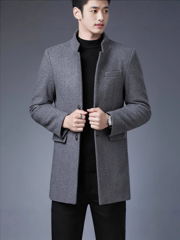 Herren eleganter Wollmantel Echoarchiv