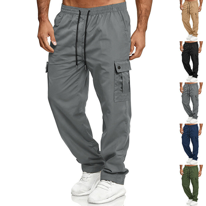 Herren nan Cargo-Jogginghose mit elastischem Tunnelzugbund, großen Klapptaschen und relaxed Fit Echo Archiv