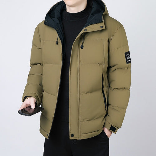 Herren isolierte Thermojacke mit verstellbarer Kapuze Echoarchiv