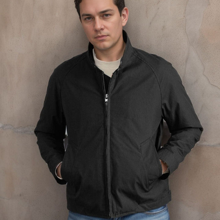 Herren leichte Freizeitjacke im modernen Design mit Stehkragen Echoarchiv