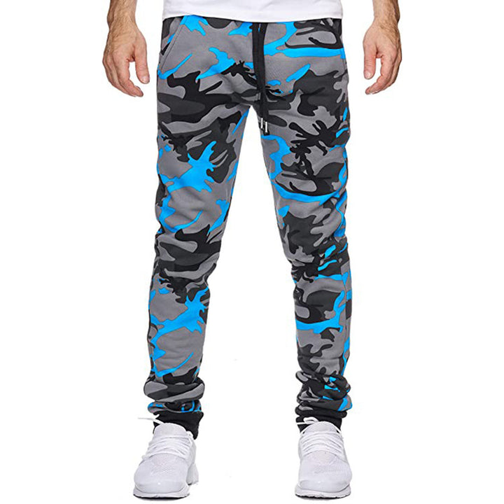 Herren Cargohose mit trendigem Camouflage-Design und elastischem Bund Echoarchiv
