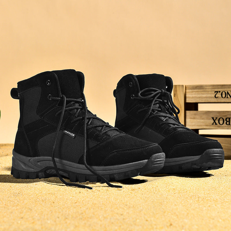 Damen Modische knöchelhohe Einsatz‑Stiefelette im Tactical‑Look mit griffiger Leichtprofilsohle Echo Archiv
