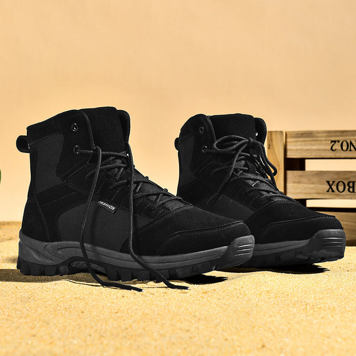 Damen Modische knöchelhohe Einsatz‑Stiefelette im Tactical‑Look mit griffiger Leichtprofilsohle Echo Archiv