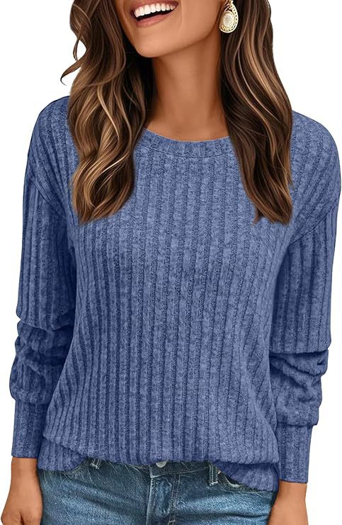 Damen Strukturiertes Rippstrick-Sweatshirt mit Chenille-Optik und lockerer Passform Echo Archiv
