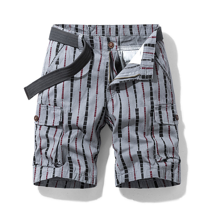 Herren modische Cargoshorts mit multifunktionalen Taschen und elastischem Bund Echoarchiv