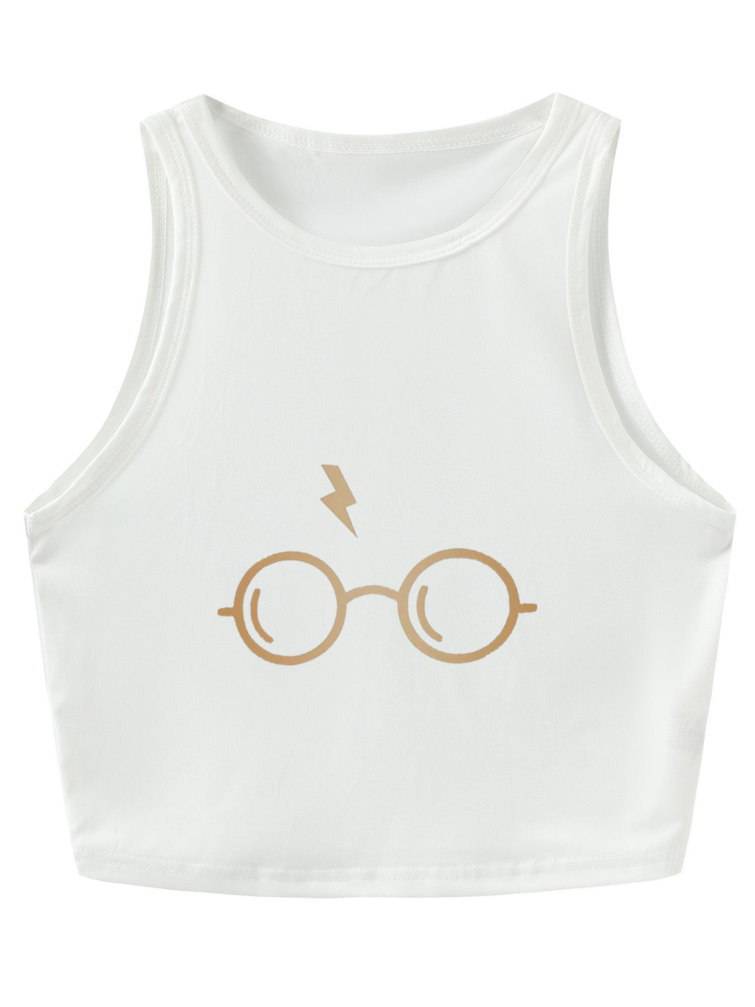 Damen Crop-Top mit auffälligem Schriftzug und körpernahem Schnitt Echo Archiv