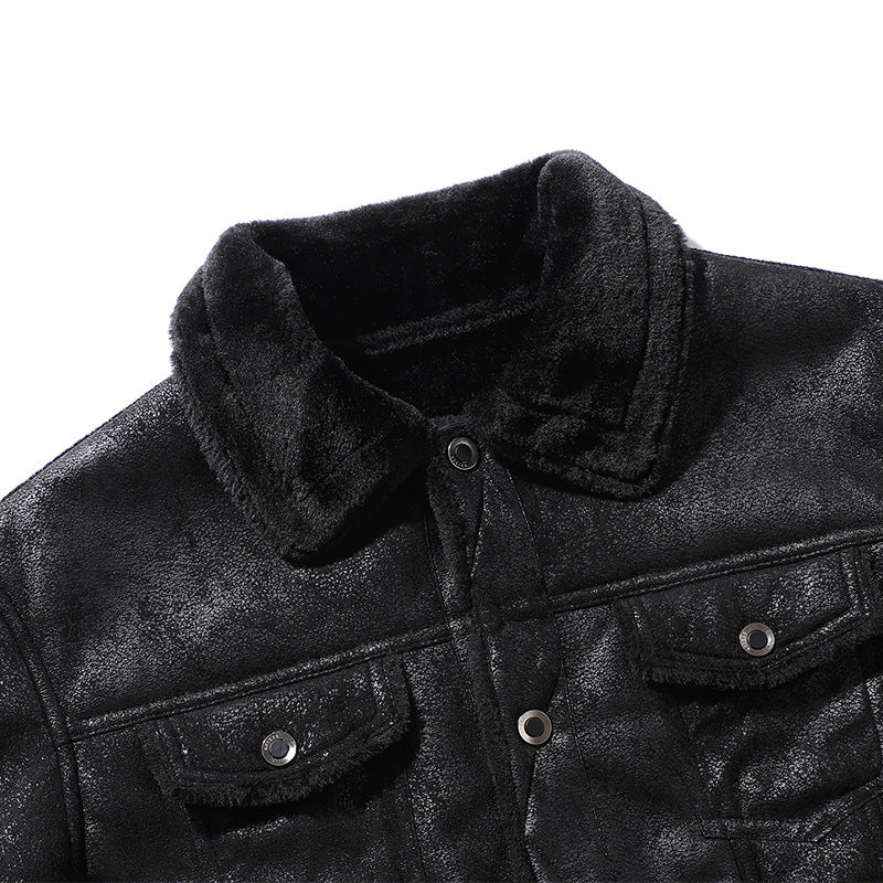 Herren modische Jacke mit gestepptem Design und Applikationen Echoarchiv