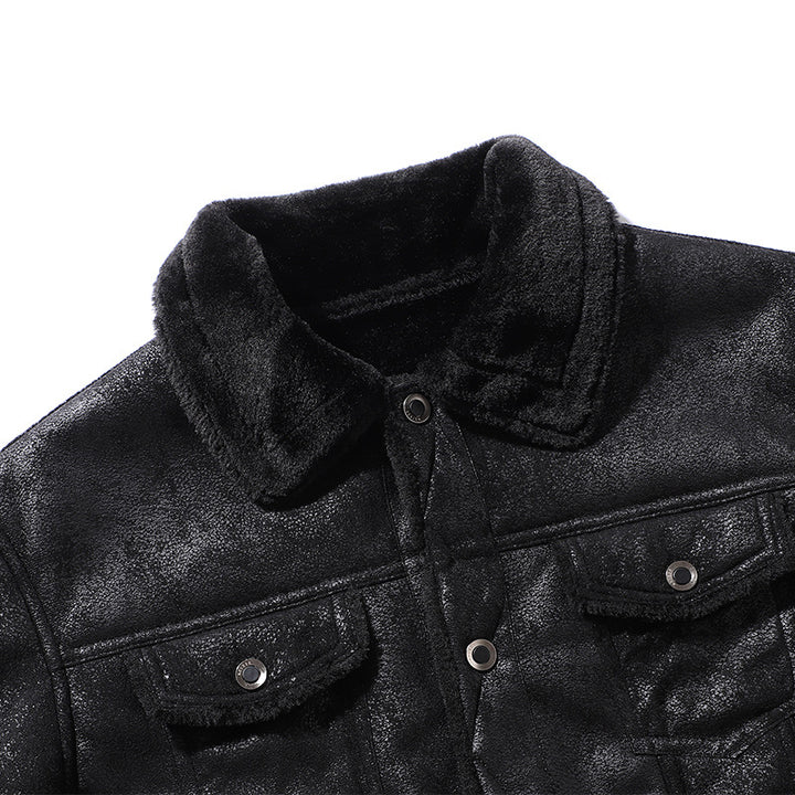 Herren modische Jacke mit gestepptem Design und Applikationen Echoarchiv