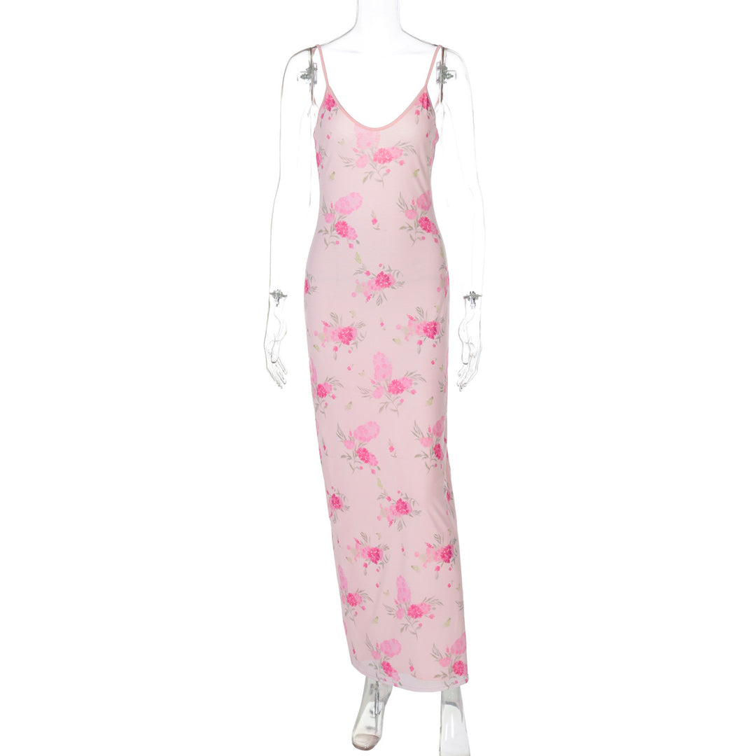 Damen Maxikleid mit zartem Blumenmuster Echo Archiv