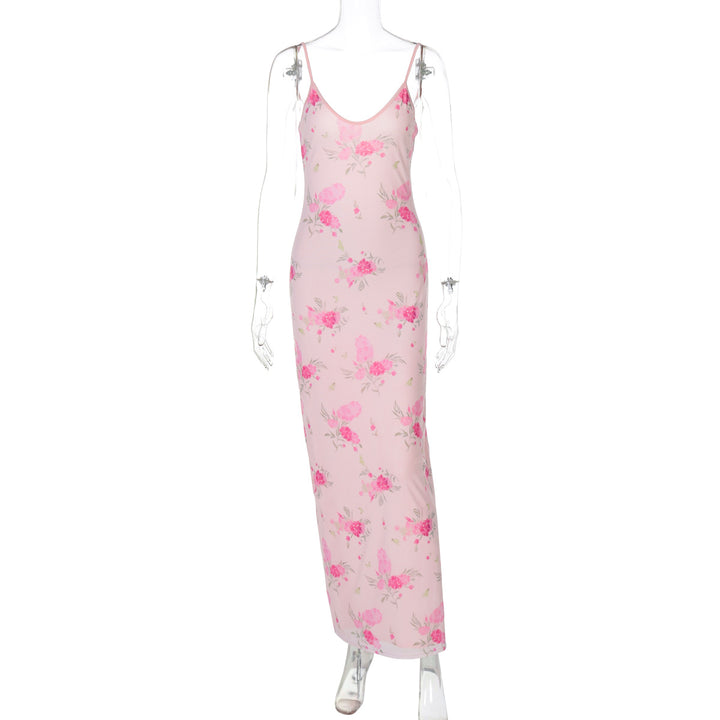 Damen Maxikleid mit zartem Blumenmuster Echo Archiv