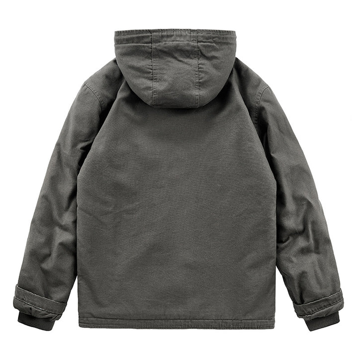 Herren Lässige Kapuzenjacke mit Teddyfutter Echo Archiv