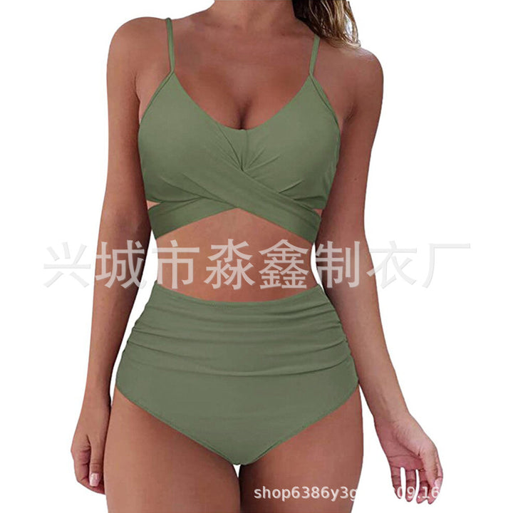Damen Crop-Top Bikini-Set mit geflochtenem Design Echo Archiv