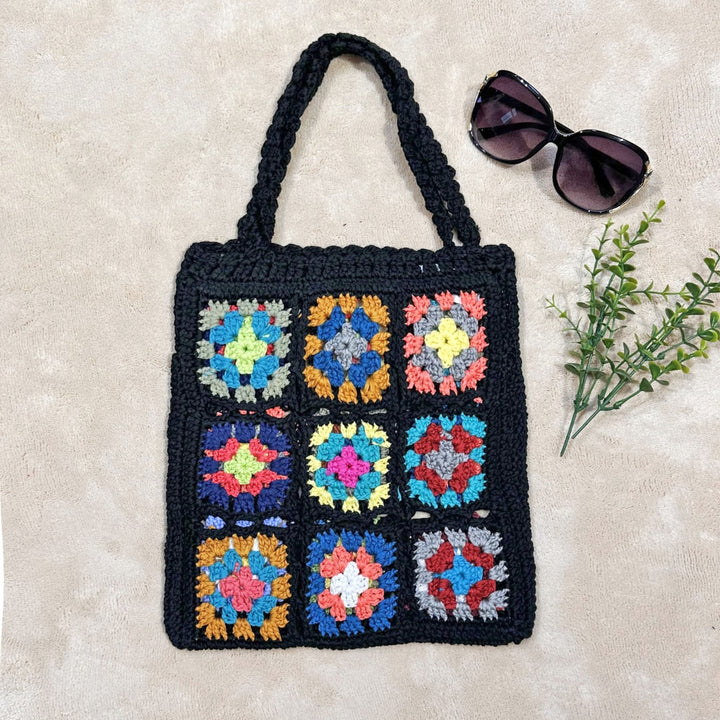 Damen Handgefertigte Häkel-Tasche Echo Archiv