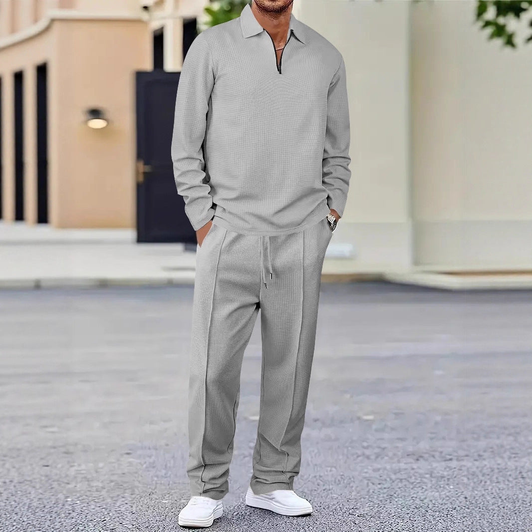 Herren sportliches Poloshirt und Jogginghose Set – Marzano
