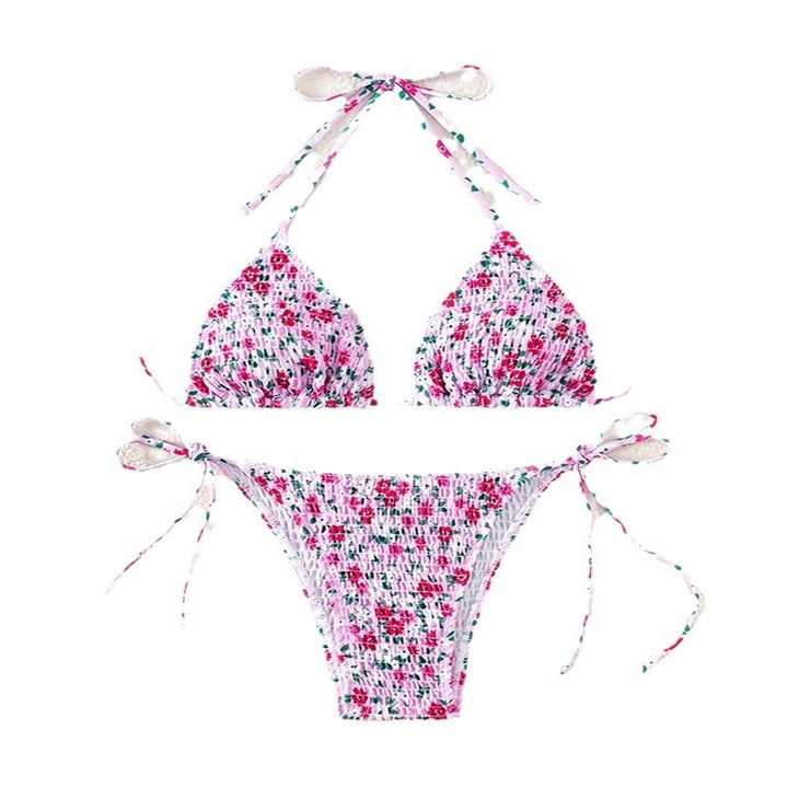 Damen Triangel-Bikini mit verspieltem Blütenmuster Echo Archiv