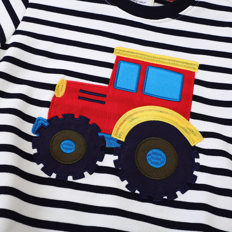 Jungen Sweatshirt mit kreativem Traktor-Design Echo Archiv