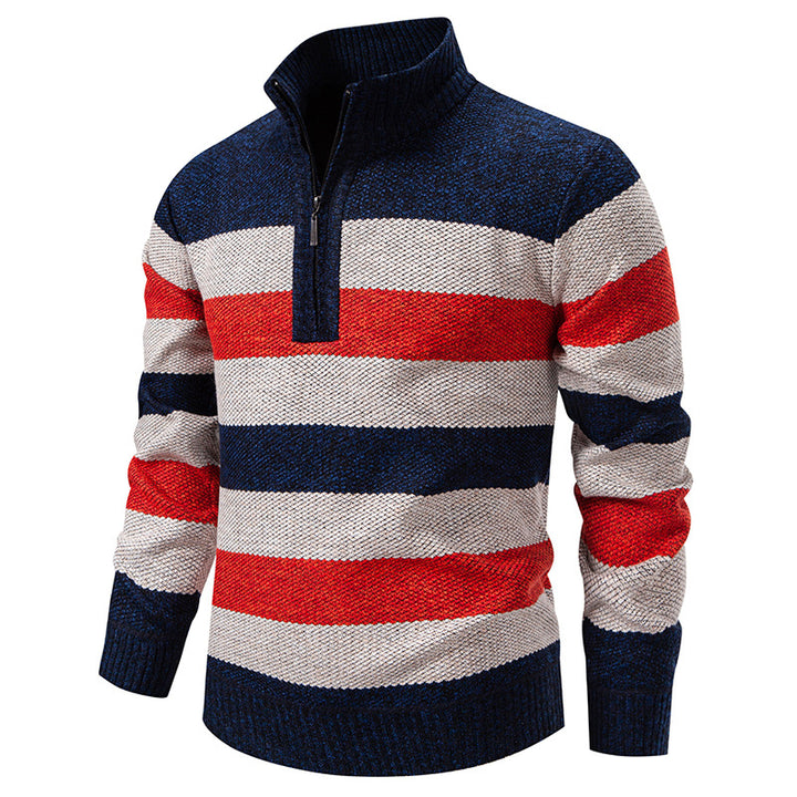 Herren modischer Pullover mit Stehkragen Echoarchiv