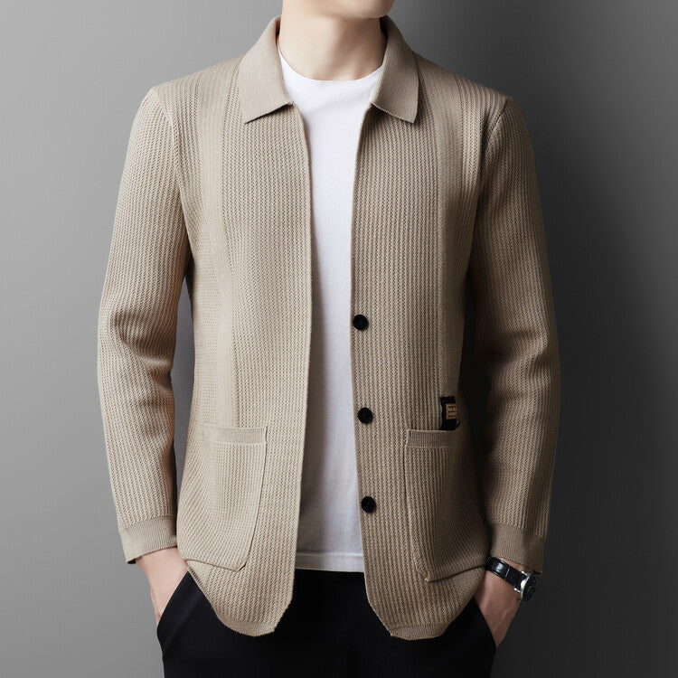 Herren lässige Strickjacke Echoarchiv