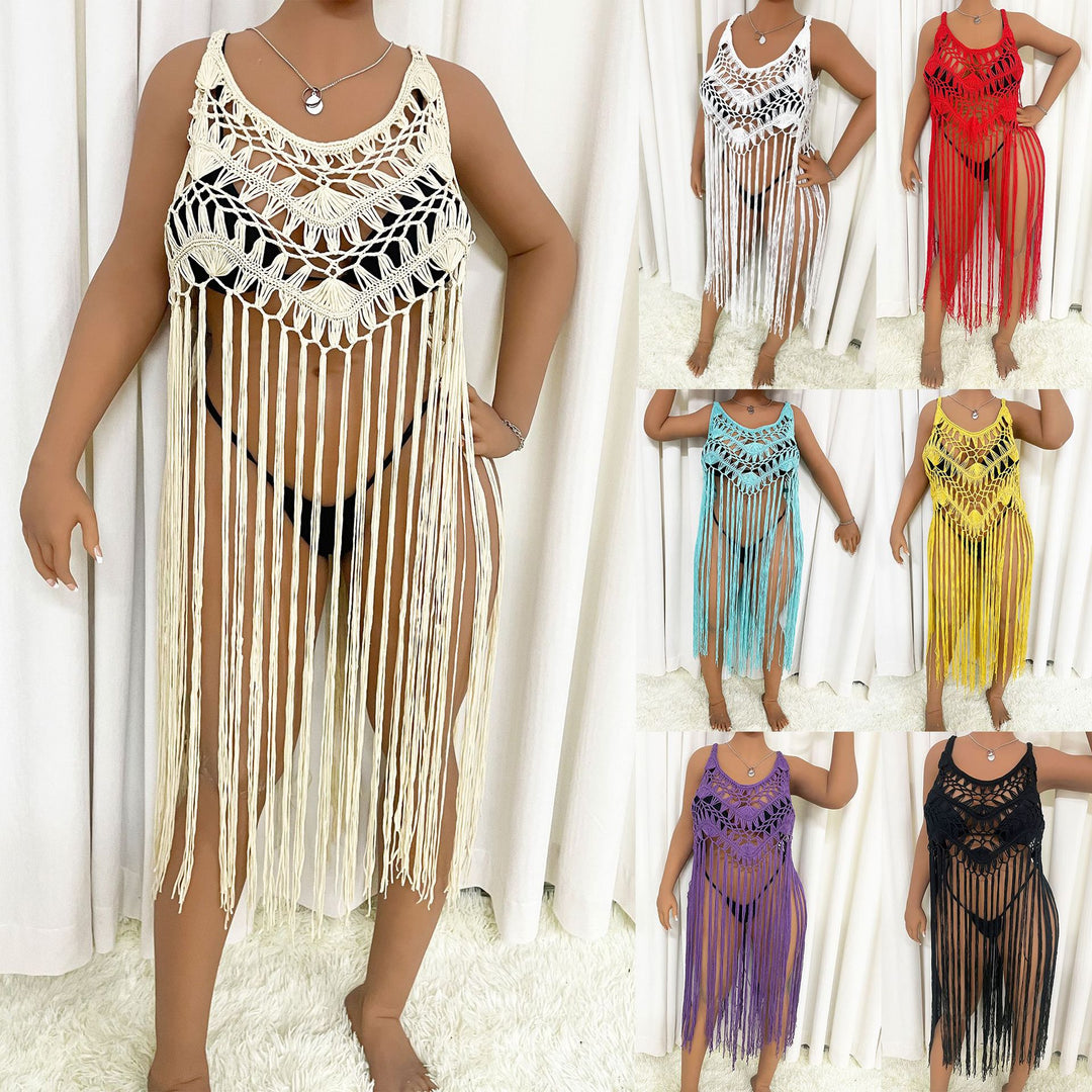 Damen Strandponcho mit Fransen Echo Archiv