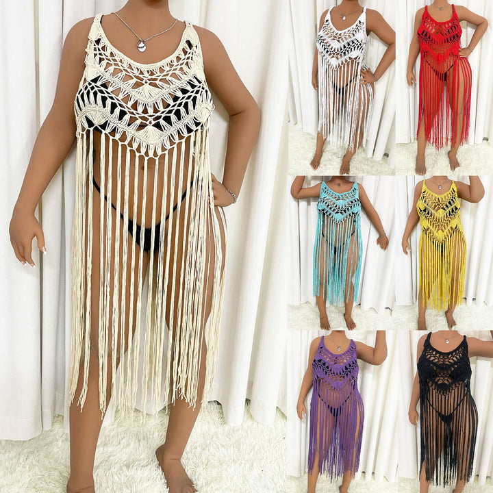 Damen Strandponcho mit Fransen Echo Archiv