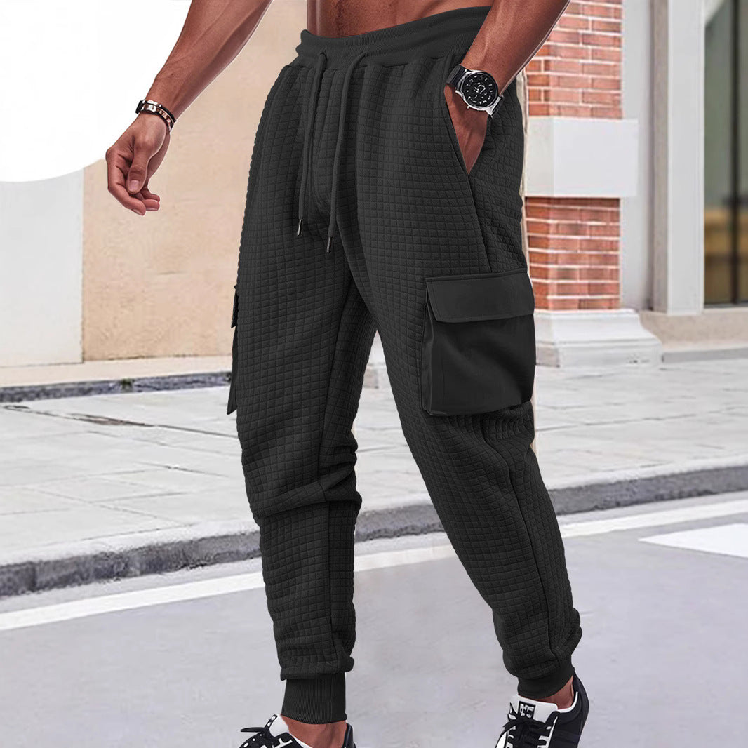 Herren Cargo-Jogginghose aus hochwertigem Material mit strukturiertem Design und praktischen Taschen Echoarchiv