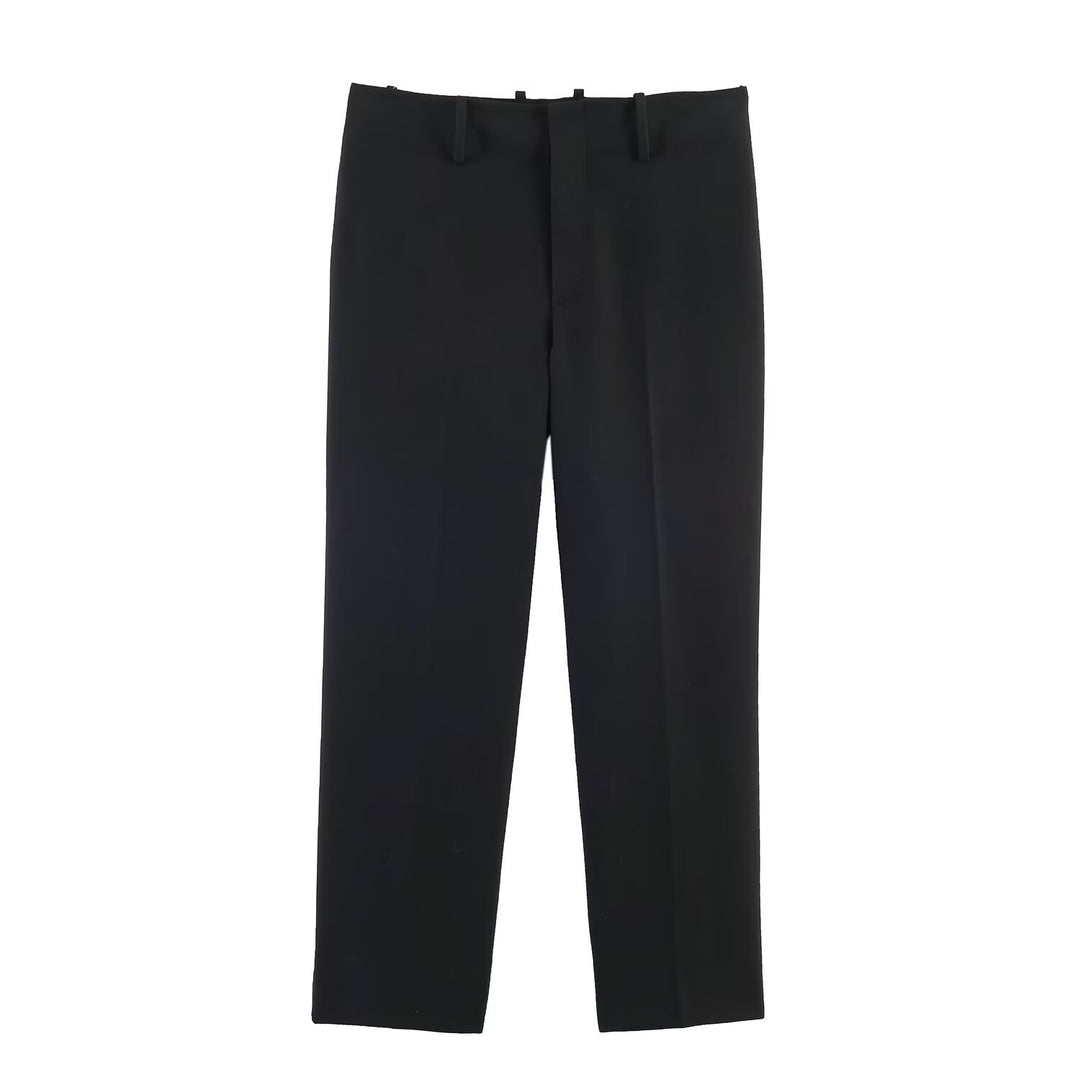 Damen Longline-Blazer mit Vokuhila-Saum und kragenlosem Schnitt Echo Archiv
