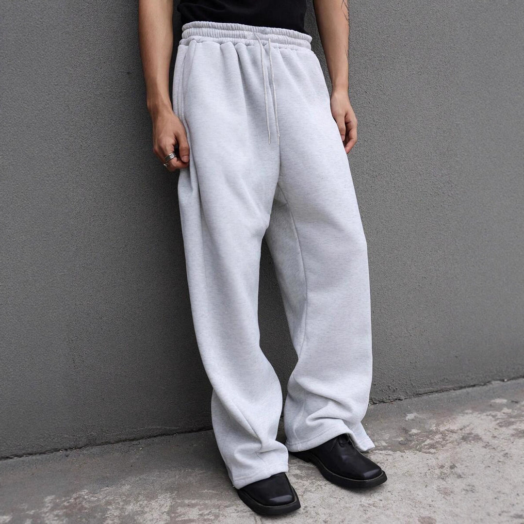 Herren Weite Oversize-Sweatpants mit Tunnelzugbund, Fleece-Innenfutter & Eingrifftaschen Echo Archiv