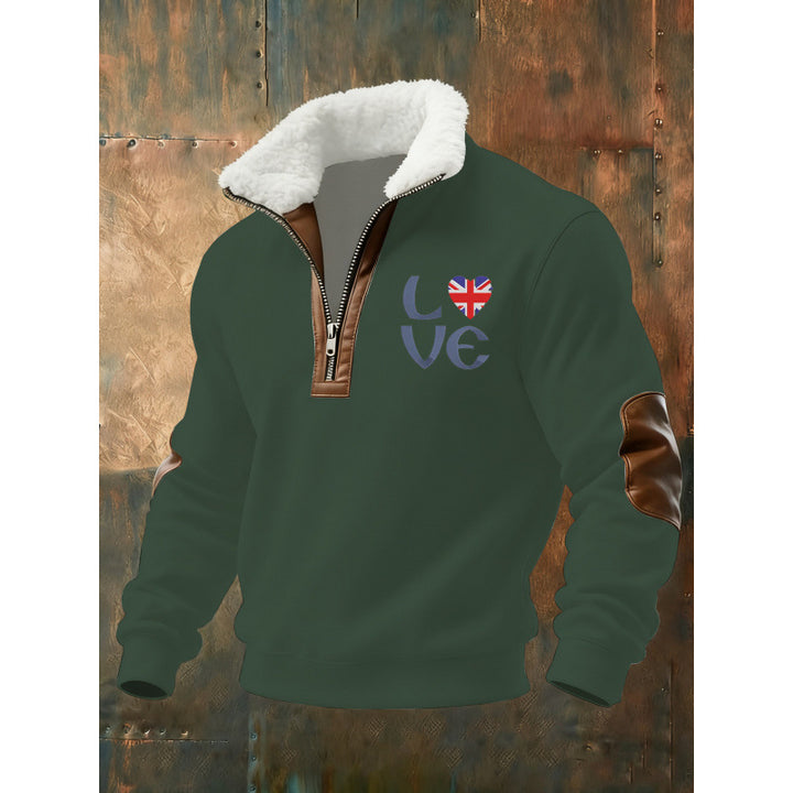 Herren Klassischer Kapuzenpullover mit Fleece-Detail Echoarchiv