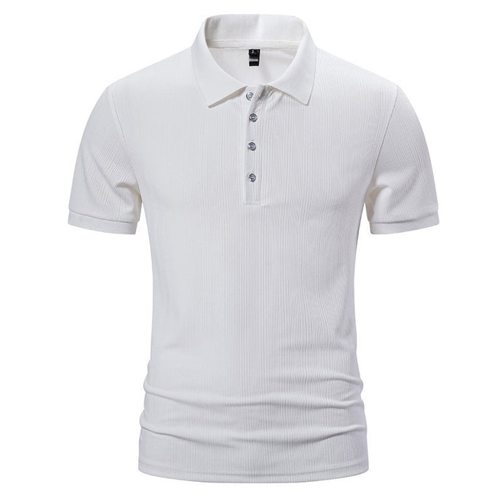 Herren Polohemd mit strukturiertem Design Echoarchiv