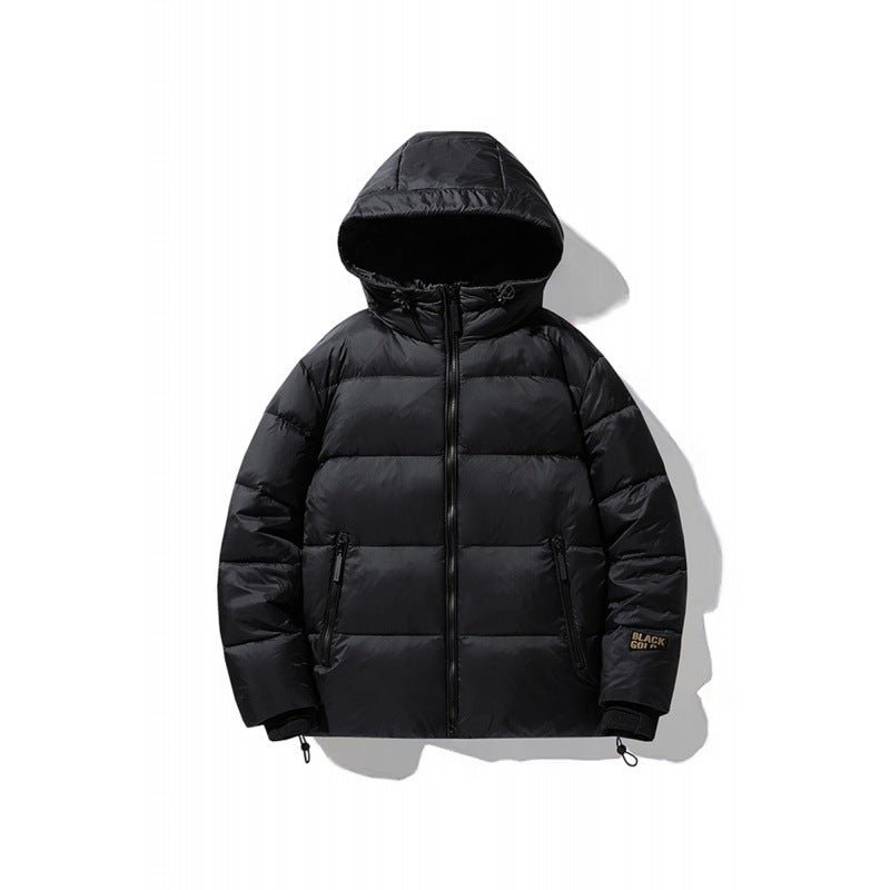 Herren Volumen-Steppjacke mit Kapuze, wasserabweisender Shell und Kordelzug Echo Archiv