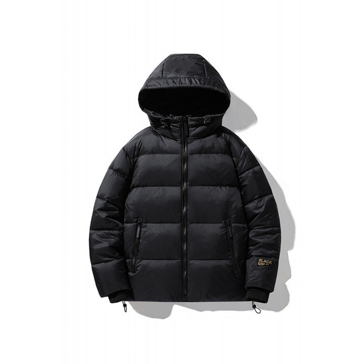 Herren Volumen-Steppjacke mit Kapuze, wasserabweisender Shell und Kordelzug Echo Archiv