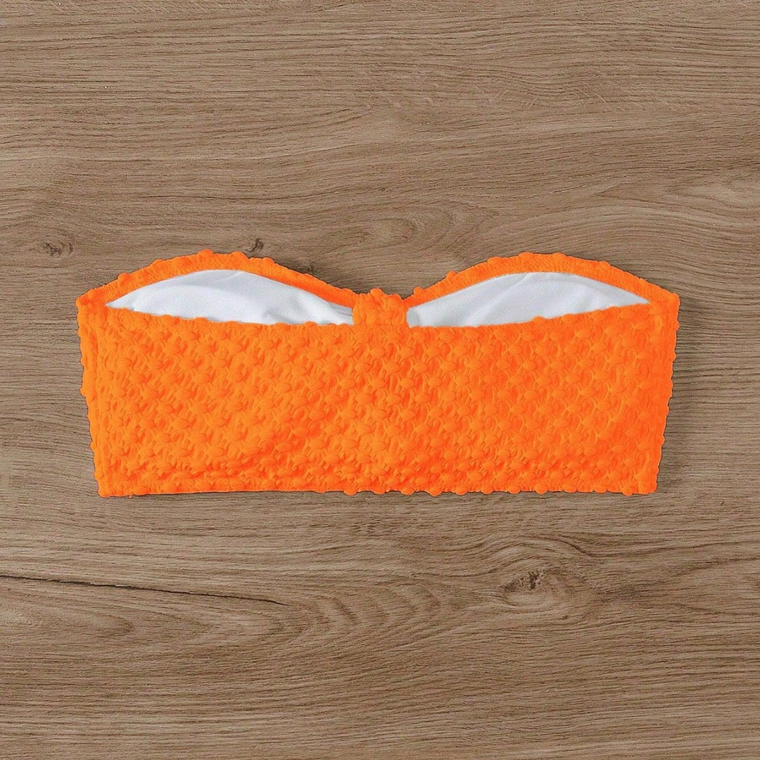 Damen Bandeau-Bikinioberteil mit strukturierter Oberfläche Echo Archiv